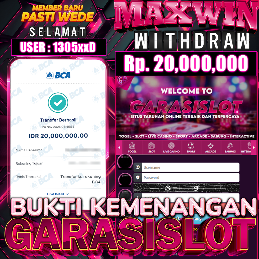 Permainan slot bertema petualangan selalu memiliki tempat khusus di hati para pemain, terutama ketika menawarkan peluang kemenangan besar yang memacu adrenalin. Salah satu game yang saat ini kembali mencuri perhatian adalah Wild Wild Riches Returns, sebuah slot modern yang hadir sebagai penerus kesuksesan seri sebelumnya. Di platform GARASISLOT, game ini menjadi salah satu yang paling sering mencetak kemenangan besar, dan bukti-bukti pencapaiannya semakin memperkuat reputasinya sebagai slot gacor pilihan para pemain. Sensasi Baru dari Wild Wild Riches Returns Wild Wild Riches Returns menawarkan pengalaman bermain yang lebih segar dengan visual lebih tajam, mekanisme lebih dinamis, serta fitur hadiah yang diperbarui. Dengan latar pedesaan Irlandia yang identik dengan pot emas, pelangi keberuntungan, dan simbol khas Celtic, game ini menghadirkan nuansa petualangan yang ringan namun penuh potensi kejutan. Fitur utama yang paling diincar pemain adalah Money Collect, Multiplier Wild, dan Bonus Free Spins. Kombinasi ketiga fitur ini membuka kesempatan untuk meraih kemenangan beruntun dalam satu putaran, terutama ketika simbol Wild muncul berurutan di gulungan depan. Bukti Kemenangan yang Terus Bermunculan di GARASISLOT Di GARASISLOT, data kemenangan Wild Wild Riches Returns menunjukkan peningkatan signifikan dalam beberapa minggu terakhir. Banyak pemain berhasil mengamankan kemenangan bernilai tinggi hanya dengan modal kecil. Bukti screenshot kemenangan yang dibagikan para pemain memperlihatkan bagaimana fitur Money Collect dapat mengumpulkan nilai pot yang sangat besar dalam satu spin. Beberapa pola kemenangan yang sering muncul antara lain: 1. Wild Beruntun di Gulungan 1 dan 2 Kombinasi Wild pertama dan kedua sering menjadi kunci memicu fitur utama. Ketika dua Wild ini muncul bersamaan, peluang memicu fitur Money Collect meningkat tajam, yang kerap menjadi awal ledakan kemenangan. 2. Simbol Pot Emas Bernilai Tinggi Simbol pot emas sering kali memberikan nilai acak yang langsung dikumpulkan ketika fitur Collect aktif. Ketika pot emas tampil dalam jumlah banyak, hasil spin bisa mencapai kelipatan ratusan kali dari total taruhan. 3. Free Spins yang Menggandakan Peluang Fitur free spins dari Wild Wild Riches Returns kini hadir dengan mekanisme yang lebih stabil dan frekuensi pemicu lebih tinggi dibanding versi sebelumnya. Di GARASISLOT, fitur inilah yang paling banyak menghasilkan kemenangan besar berdasarkan laporan pemain dan rekaman bukti kemenangan. Kenapa Banyak Pemain Memilih Bermain di GARASISLOT? Selain tingginya bukti kemenangan dari Wild Wild Riches Returns, beberapa alasan berikut membuat GARASISLOT menjadi platform favorit: • Proses Transaksi Cepat Deposit dan penarikan dilakukan dalam hitungan menit, memungkinkan pemain segera menikmati hasil kemenangan tanpa menunggu lama. • Pengalaman Bermain Stabil Gameplay berjalan mulus tanpa lag, sehingga fitur bonus dapat dinikmati secara maksimal tanpa gangguan teknis. • RTP Tinggi dan Slot Terupdate GARASISLOT konsisten menyediakan game dengan RTP menarik dan versi terbaru dari provider ternama. Wild Wild Riches Returns termasuk game dengan tingkat pengembalian pemain yang kompetitif. • Dukungan 24/7 Tim bantuan selalu siap melayani kebutuhan pemain, terutama ketika menanyakan detail kemenangan atau ingin mengetahui cara membaca bukti payout. Strategi Bermain untuk Memaksimalkan Kemenangan Meskipun slot bergantung pada keberuntungan, ada beberapa strategi umum yang efektif diterapkan oleh para pemain GARASISLOT: Gunakan Bet Bertahap – Mulai dari taruhan kecil dan naikkan secara bertahap setelah fitur bonus mulai terasa sering muncul. Fokus pada Momentum – Jika fitur Money Collect atau Wild sering keluar, pertahankan sesi bermain karena momentum sedang bagus. Tetapkan Target Menang – Setelah mencapai target kemenangan, lakukan withdraw agar hasil benar-benar terasa. Manfaatkan Jam Gacor – Banyak pemain melaporkan waktu tertentu di mana fitur bonus muncul lebih sering. Kesimpulan Wild Wild Riches Returns di GARASISLOT telah membuktikan dirinya sebagai slot yang penuh kejutan dengan potensi kemenangan besar. Bukti kemenangan yang terus bermunculan dari para pemain memperkuat reputasinya sebagai game gacor yang layak dicoba. Dengan grafis modern, fitur lengkap, serta peluang payout besar, tidak heran Wild Wild Riches Returns semakin populer dan menjadi pilihan utama bagi pemburu jackpot.