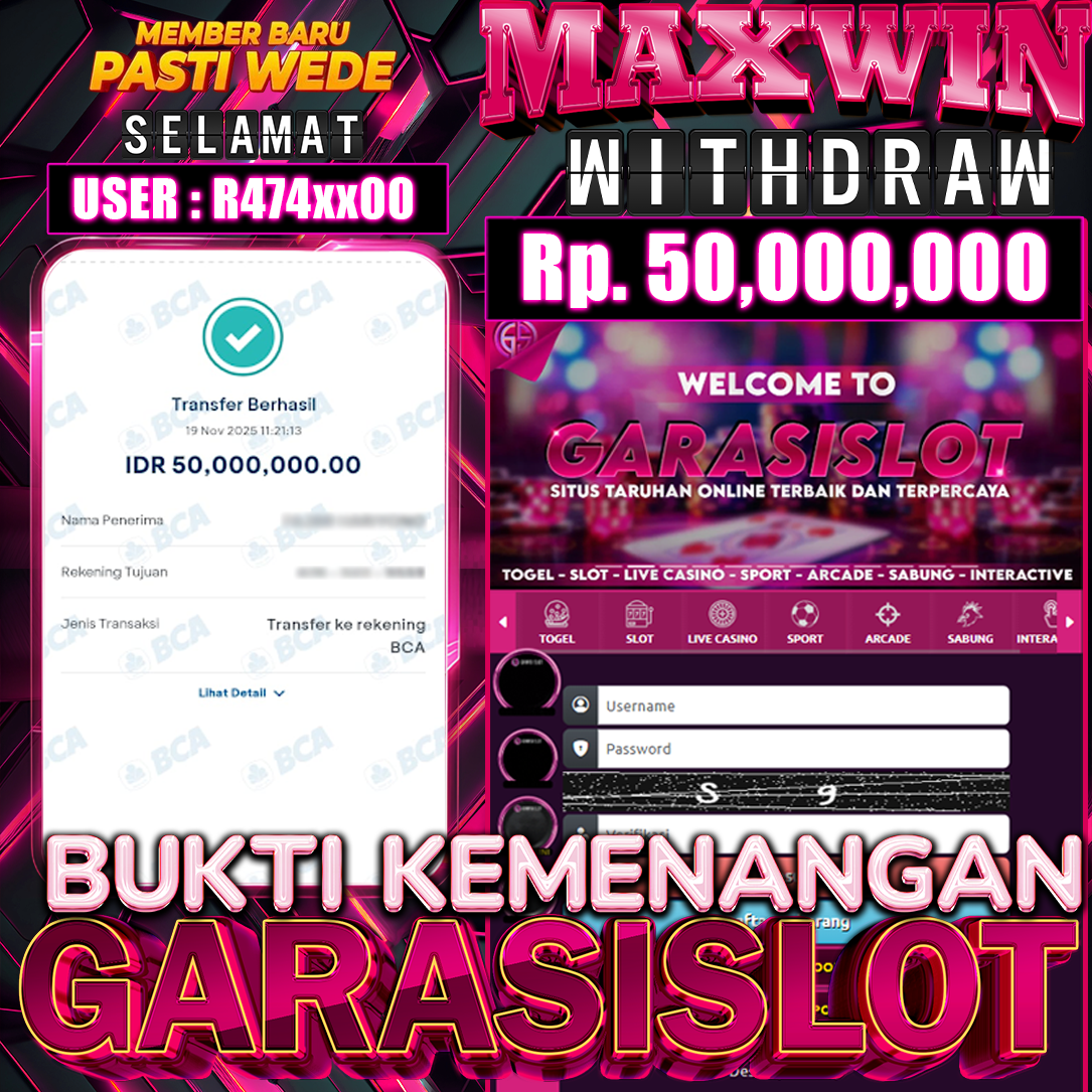 GARASISLOT Bukti kemenangan Sweet Bonanza