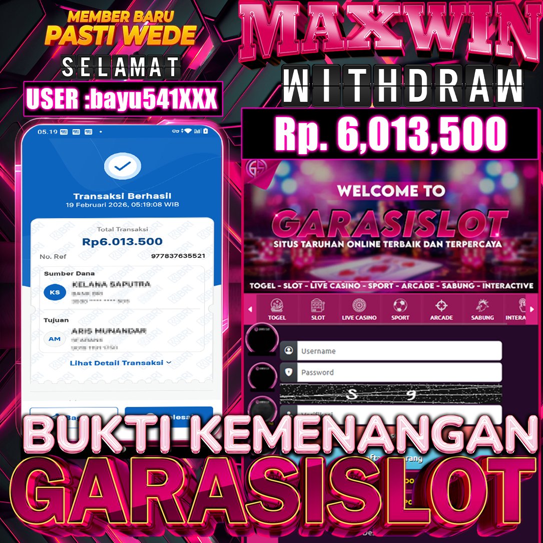 GARASISLOT Bukti Kemenangan Wild Bandito