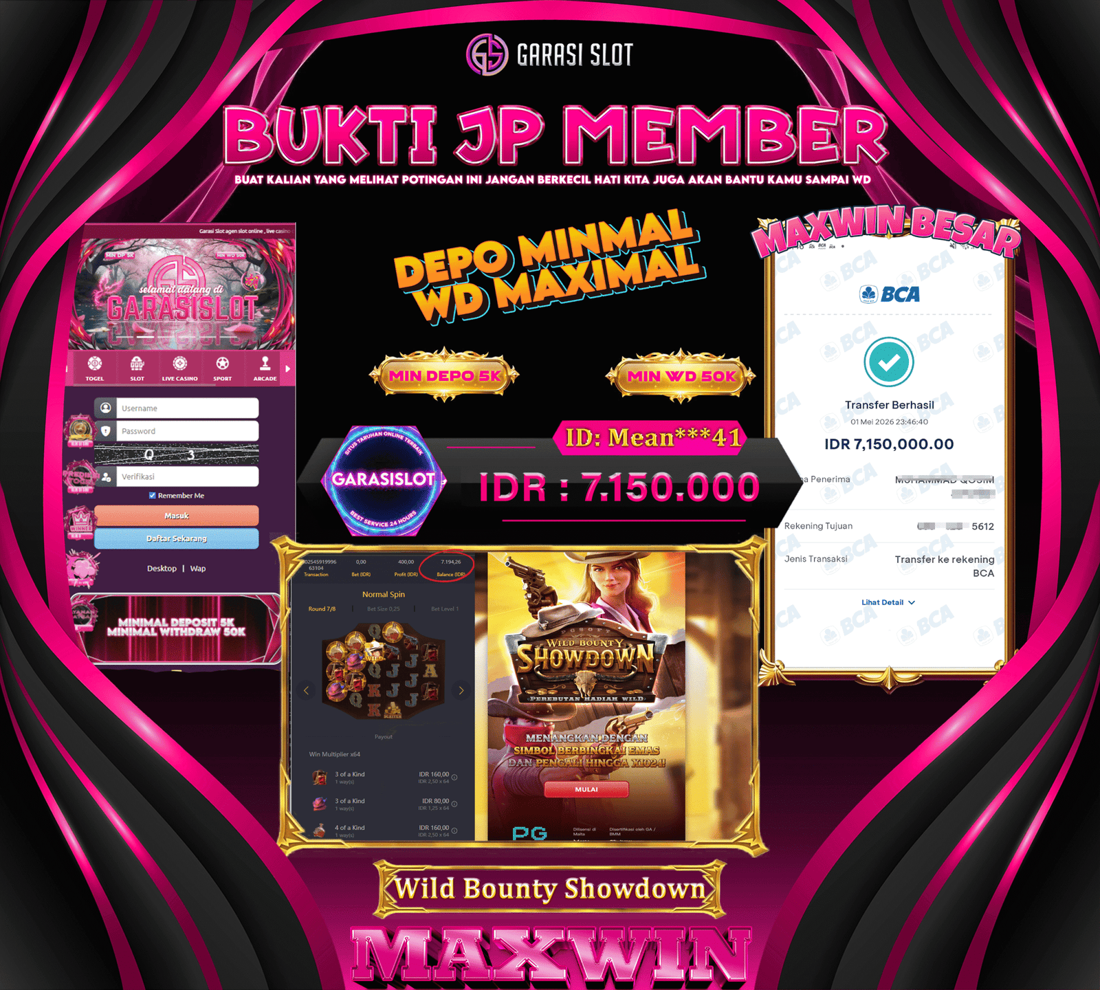 GARASISLOT Bukti Kemenangan Wild Bounty Showdown