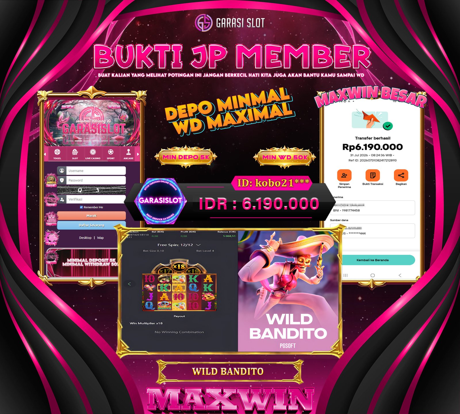 GARASISLOT Bukti Kemenangan Wild bandito